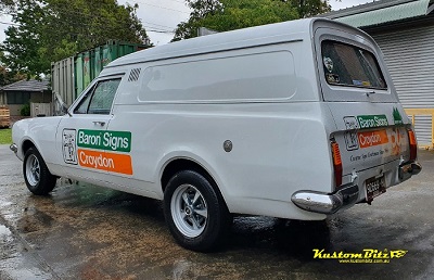 HK Panel van windowless - rear windows filled by Kustom Bitz